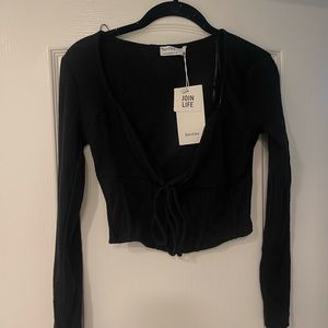 Bershka knotted top